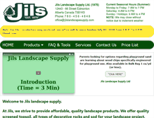 Tablet Screenshot of jilslandscapesupply.com